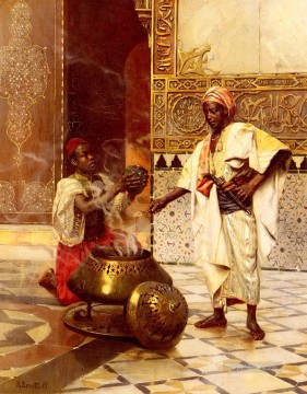  árabe - En La Alhambra, el pintor árabe Rudolf Ernst.